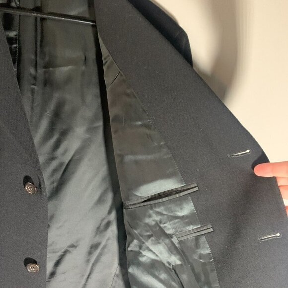 POLO RALPH LAUREN Corneliani VIRGIN WOOL BLAZER MADE IN ITALY Black Sz 42‎ MINT - Picture 8 of 14